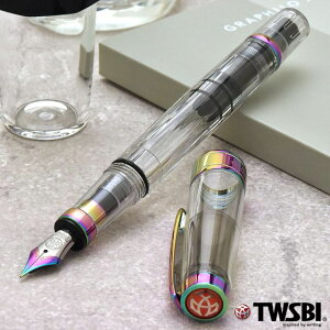 即日発送 TWSBI ツイスビー 万年筆 ダイヤモンド580 アイリス 透明軸 万年筆プレゼント 男性 女性 誕生日 人気 退職祝い 台湾万年筆 キラキラ 冬ギフト