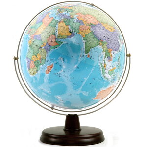 地球儀 ワタナベ 渡辺教具製作所 LB 卓上地球儀 リブラブルー No.3060 木台 冬ギフト