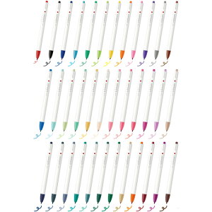 【楽天市場】ゼブラ ノック式水性カラーペン クリッカート 36色セット WYSS22-36C-N ZEBRA ノック式 マーカーペン セット