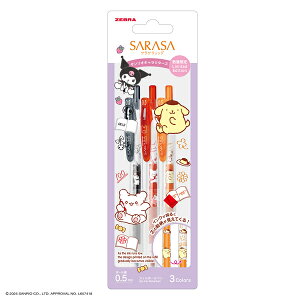 TTNbv ʌ SARASA 0.5mm TILN^[Y WF{[y 3FZbgA CNF   bhIW JJ29-SR1-3CA [u ZEBRA Sanrio