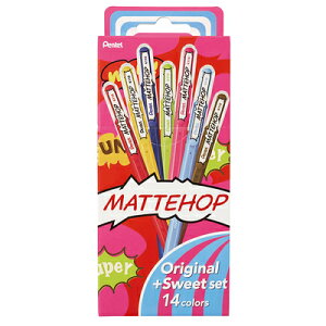 {[y }bgzbv MATTEHOP 1.0mm IWi{XC[g14FZbg K110-V14ST ؂Ă Pentel |Cg UP Ԍ