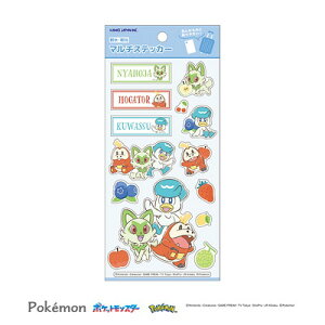 シール ポケモン A マルチステッカー フルーツ ブルー 306420 カミオジャパン kamiojapan