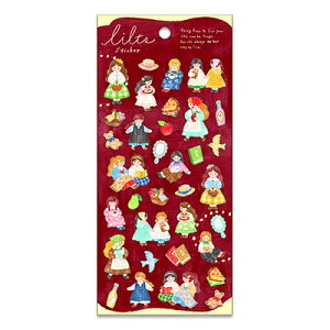 マインドウェイブ リルツ ステッカー ガール 立体 ミニチュア マット デコレーション コラージュ 82587 MINDWAVE