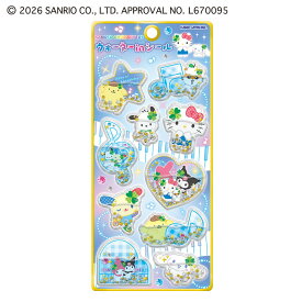 ×× ウォーターインシール 平成サンリオ Colorful music world 308107 カミオジャパン kamiojapan シール ぷっくりシール