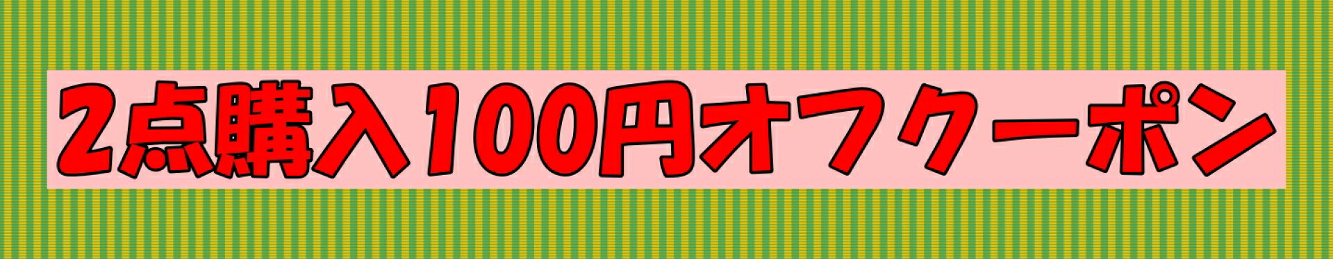 2点購入100円オフクーポン