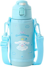 水筒 ステンレスボトル サンリオ シナモロール 2WAYステンレスボトル 保温保冷両用 670mL/620mL ダイレクト＆コップ式 子供用 名前スペース付き 096067