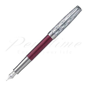 パーカー 万年筆 ソネット プレミアム メタル&レッドCT <50000>【送料無料】【名入れ不可】【ラッピング無料】【メーカー保証】【ペンタイム】