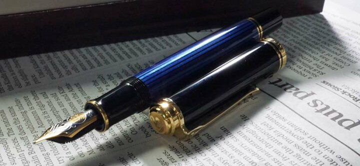 楽天市場】ペリカン 万年筆 スーベレーン M800 青縞 新タイプ＜90000 