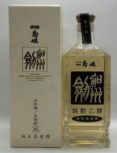 【箱なし】菊姫 米焼酎 加州 剱 減圧圧蒸留樽 720ml