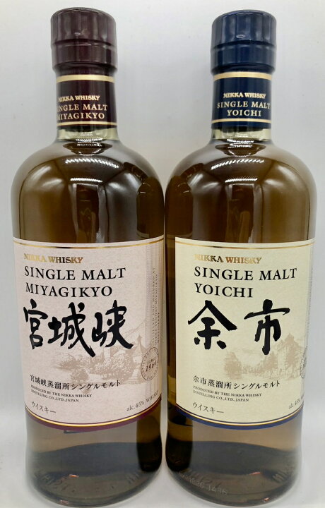 楽天市場】【箱なし】ニッカ シングルモルト 宮城峡 ・余市 セット  