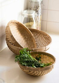 【ピープルツリー 公式】【people tree】竹製ざる （3個セット S + M + L ）【フェアトレード】 【PeopleTree】竹製 干しザル 竹 たけ ギフト エシカル サステナブル 手編み ざる 竹 キッチン用品 干し天然素材 ナチュラル かご