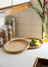 【ピープルツリー 公式】【people tree】竹製 干しざる （ 2個セット - 小 + 大 )【フェアトレード】 【PeopleTree】干しザル 竹 たけ ギフト エシカル サステナブル キッチン用品 ざる 手編み 天然素材