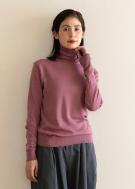 【ピープルツリー 公式】【people tree】レディース ニット セーター【フェアトレード】 【PeopleTree】 トップス タートルネック あたたかい オーガニックコットン コットン100% 綿100% 冬 秋冬 M L 生成り 赤 黒 緑