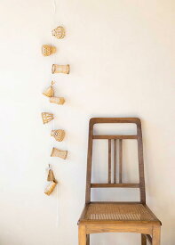 【ピープルツリー 公式】【people tree】People Tree 小さなカゴのガーランド【フェアトレード】【PeopleTree】かご ガーランド　小さなカゴ