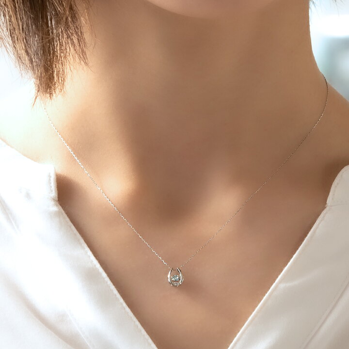 楽天市場】ネックレス プラチナ900 アイスブルーダイヤモンド0.05ct 