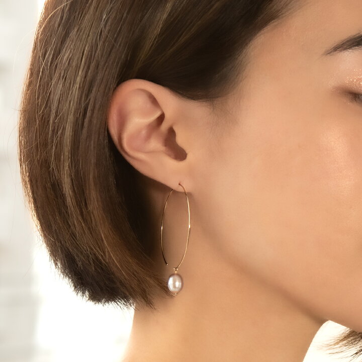 楽天市場】ピアスK10イエローゴールド 淡水パール : アクセサリーPePe