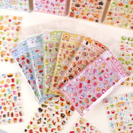 【新柄入荷】楽天ランキング1位 3枚/6枚セット ボンボンシール ドロップシール 3D立体シール ぷくぷくシール プクプクシール ステッカー DIY手帳 ご褒美シール 子供 キャラクター シール集め シール帳 ぷにぷに シール 交換 3dシール 平成レトロ かわいい ぷっくりシール