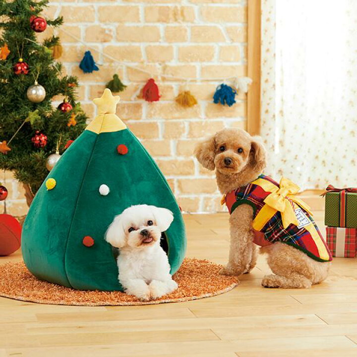 楽天市場 4 1限定 最大ポイント倍 クリスマスツリーベッド 犬 猫 ベッド クリスマス かわいい インスタ映え 写真映え おしゃれ イベント ペット ペピイ Peppy Peppy ペピイ 楽天市場店