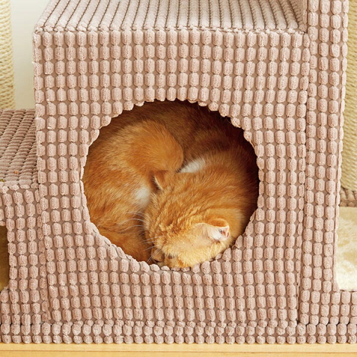 楽天市場】ローステップタワー（高さ97cm 据え置き型 シニア猫 子猫 