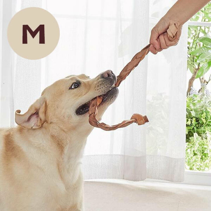 楽天市場 国産セーフハイド ロープ M 革製犬用おもちゃ 犬 おもちゃ ロープ 牛革 国産 引っ張りっこ いぬ ペット ペピイ Peppy Peppy ペピイ 楽天市場店
