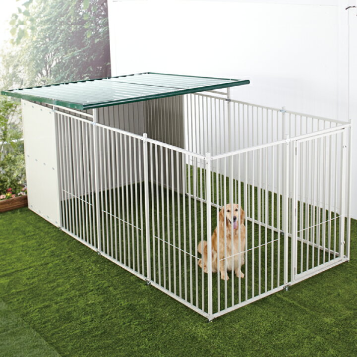 楽天市場】屋外用サークル12面 屋根Lサイズ付き Hiタイプ 高さ165cm 