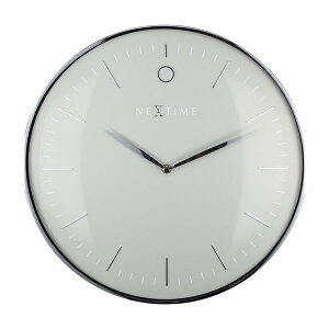 オランダ発 NexTime ネクスタイム 壁掛け時計 グラマー グレー おしゃれ 誕生日 記念 プレゼント ギフト 送料無料