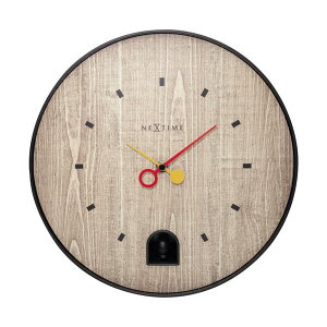 オランダ発 NexTime ネクスタイム 壁掛け時計 ナイチンゲール ブラック おしゃれ 誕生日 記念 プレゼント ギフト 送料無料