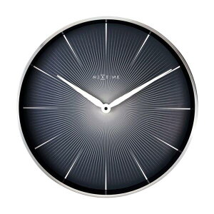 オランダ発 NexTime ネクスタイム 壁掛け時計 ツーセカンズ ブラック おしゃれ 誕生日 記念 プレゼント ギフト 送料無料