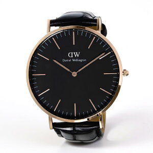 �y�M�t�g�Ή��z�_�j�G���E�F�����g�� DANIEL WELLINGTON �r���v CLASSIC READING 40 �N���V�b�N ���[�f�B���O 40mm �N�I�[�c ���[�Y�S�[���h �u���b�N �����Y �t�@�b�V���� �E�H�b�` �l�C �u�����h ��