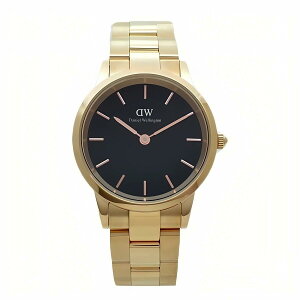 �y�M�t�g�Ή��z�_�j�G���E�F�����g�� DANIEL WELLINGTON �r���v Iconic Link Black Rose Gold 32 �A�C�R�j�b�N �����N �u���b�N ���[�Y�S�[���h �E�H�b�` �V���v�� �A�i���O ���f�B�[�X �t�@�b�V���� �l