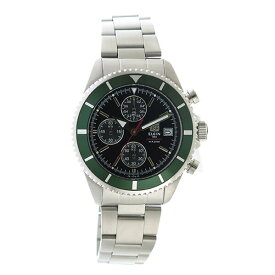 エルジン ELGIN クロノ クオーツ メンズ 腕時計 FK1418S-GR ブラック グリーン 国内正規品 おしゃれ ビジネス カジュアル ビジカジ 誕生日 記念 プレゼント ギフト 送料無料