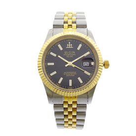エルジン ELGIN 腕時計 メンズ FK1422TG-B クォーツ ブラック シルバー 国内正規品 おしゃれ ビジネス カジュアル ビジカジ 誕生日 記念 プレゼント ギフト 送料無料