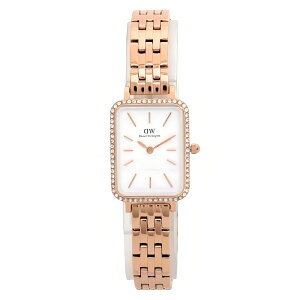 �_�j�G���E�F�����g�� DANIEL WELLINGTON �r���v QUADRO Quadro Lumine Bezel 5-Link Melrose ���f�B�[�X �z���C�g ���{���N�I�[�c �A�i���O �E�H�b�` �l�C �u�����h ������� �a���� �L�O �v���[���g �M�t�g 