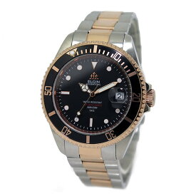 エルジン ELGIN 自動巻き メンズ 腕時計 FK1405PS-B 機械式 オートマ デイト 200m防水機能 ステンレス 国内正規品 ブラック ビジネス カジュアル プレゼント ギフト 送料無料