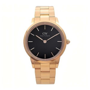 �y�M�t�g�Ή��z�_�j�G���E�F�����g�� DANIEL WELLINGTON �r���v Iconic Link Black Rose Gold 36 �A�C�R�j�b�N �����N �u���b�N ���[�Y�S�[���h �t�@�b�V���� �E�H�b�` �l�C �u�����h ������� �a���� �L