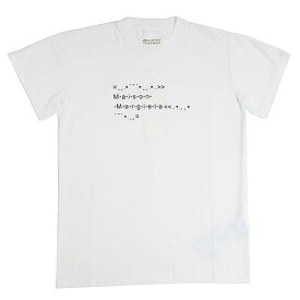 メゾンマルジェラ MAISON MARGIELA クルーネック 半袖Tシャツ S51GC0515S22816100-S レディース フォントジェネレーター ホワイト トップス シャツ おしゃれ 誕生日 記念 プレゼント ギフト 送料無料