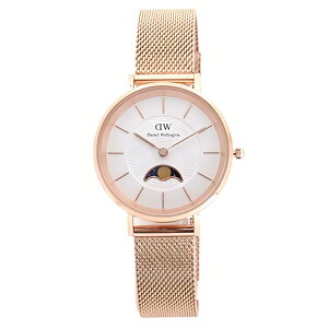 �y�M�t�g�Ή��z�_�j�G���E�F�����g�� DANIEL WELLINGTON �r���v Petite Lune Moonphase 32mm Melrose RoseGold White ���f�B�[�X ���{���N�I�[�c ���[���t�F�C�Y �A�i���O ������� �l�C �u�����h �a���� �L�O 