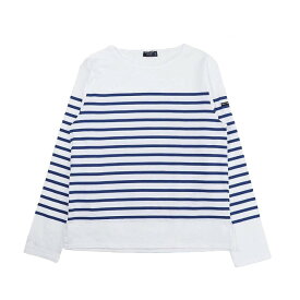 【ギフト対応可】セントジェームズ SAINT JAMES ロングTシャツ NAVAL ロンT 長袖 ボーダー ボートネック カットソー ホワイト ブルー ファッション 人気 ブランド おしゃれ 誕生日 記念 プレゼント ギフト 送料無料