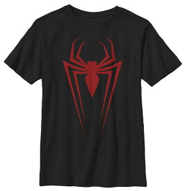 アメリカ直輸入 MARVEL SPIDER-MAN Icon Badge スパイダーマン Tシャツ インポートTシャツ コットン おしゃれ カジュアル 誕生日 記念 プレゼント ギフト 送料無料