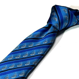 Les copains レコパン ネクタイ イタリア製 レジメンタル ブルー おしゃれ フォーマル ビジネス カジュアル ビジカジ 誕生日 記念 プレゼント ギフト 送料無料