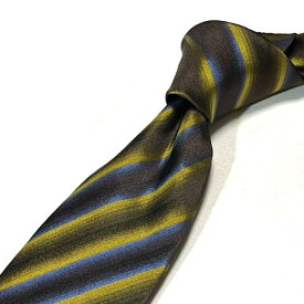 Les copains レコパン ネクタイ イタリア製 レジメンタルストライプ柄 ブラウン おしゃれ フォーマル ビジネス ビジカジ オフィス パーティー 誕生日 記念 プレゼント ギフト 送料無料