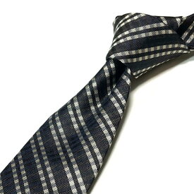 Les copains レコパン ネクタイ イタリア製 チェック ストライプ柄 ブラウン おしゃれ フォーマル ビジネス ビジカジ オフィス パーティー 誕生日 記念 プレゼント ギフト 送料無料