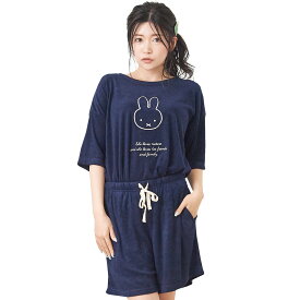 【クーポンで最大15%OFF！期間限定！】 ミッフィー miffy レディース パジャマ ルームウェア 春 夏 半袖 上下 ショートパンツ 上下セット セットアップ かわいい トップス パンツ 部屋着 女性 大人 外出 誕生日 プレゼント ギフト LuannaJena ルアンナジェナ