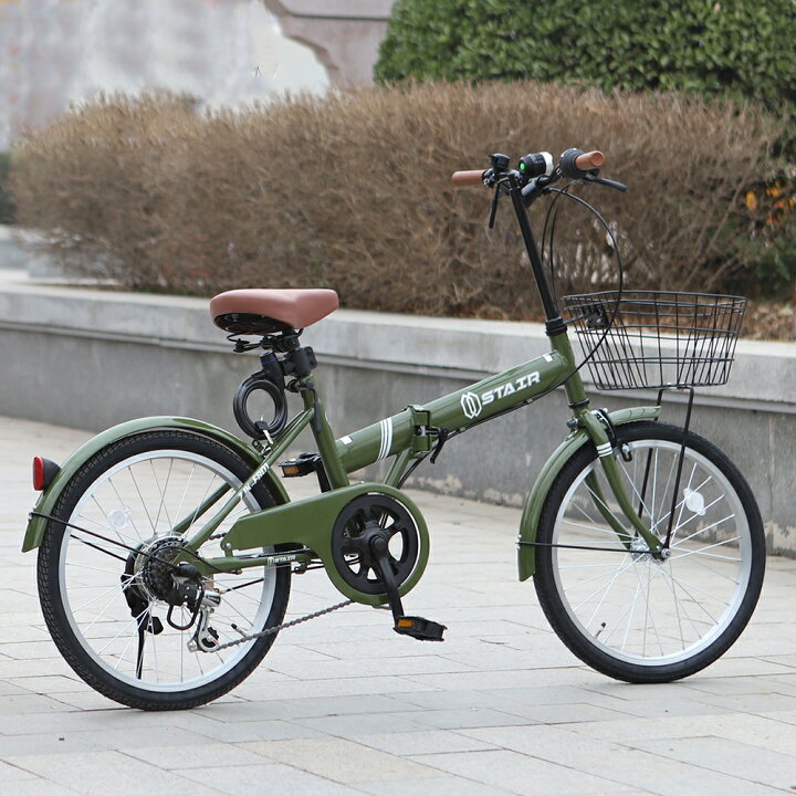 楽天市場】折りたたみ自転車 20インチ シマノ 6段変速 ミニベロ 
