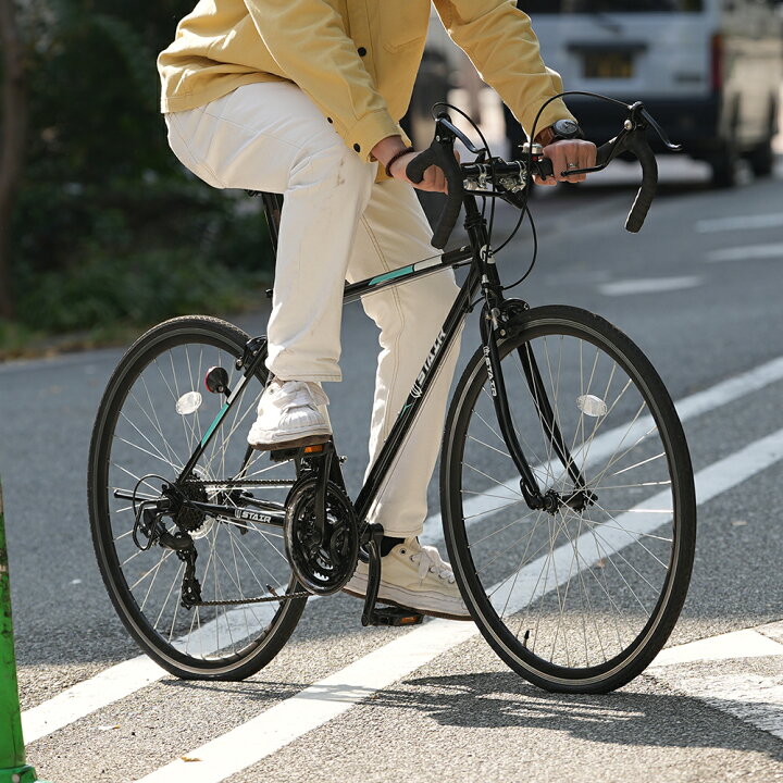 楽天市場】ロードバイク 自転車 シマノ21段変速 700C 2WAY  
