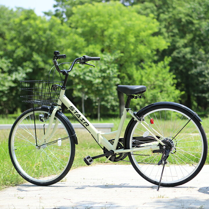 楽天市場】折りたたみ自転車 シティサイクル シマノ製6段変速 26インチ 