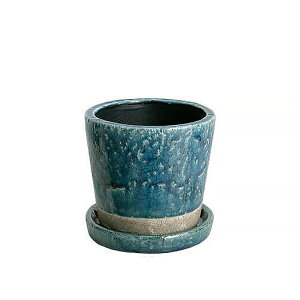 ダルトン DULTON カラー グレイズド ポット 2.5号鉢 (ソーサー付き) COLOR GLAZED POT 2.5号鉢 園芸用品 植木鉢 室内 屋内 部屋 屋外 花 サボテン ハーブ 園芸 ガーデニング 鉢植え 底穴あり cup_dtn0067