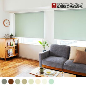 ロールスクリーン 立川機工 幅30〜200cm 遮光 防炎 洗濯可 カーテンレール 賃貸 レール取付可 オーダー ロールカーテン ホワイト グレー ブラウン ベージュ ブルー