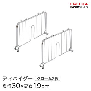 ベーシックシリーズ ディバイダー クローム 奥行30cm 2枚入り BDD12C パーツ