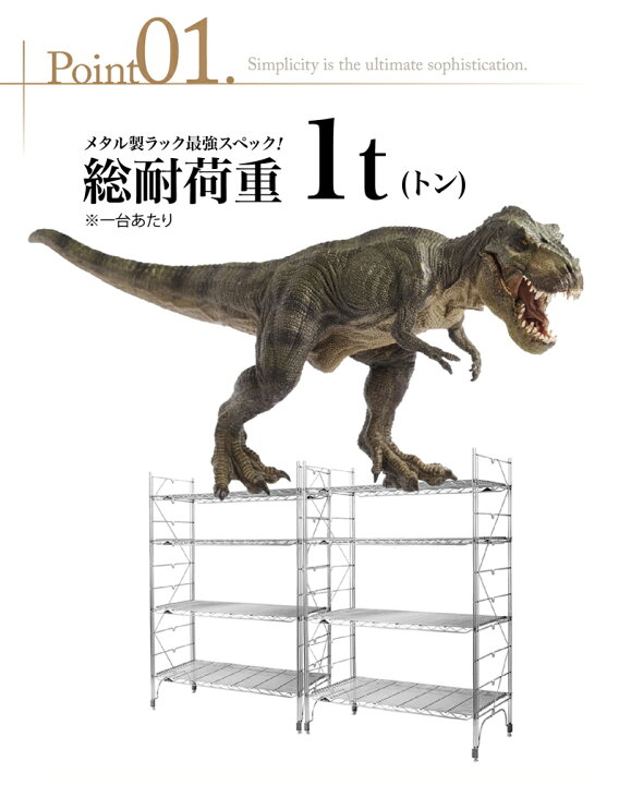 楽天市場】【送料無料】 幅120 奥行45 高さ185 4段 スタンダード 